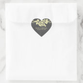 Yellow Rose Chalkboard Wedding Stickers (Tasche)