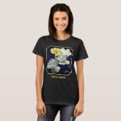 Yellow Rose Cluster Partial Color Personalized T-Shirt (Vorne ganz)