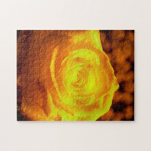 Yellow Rose Creative Pattern Jigsaw Puzzle (Horizontal)