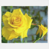 YELLOW ROSE FLEECEDECKE (Vorderseite (Horizontal))
