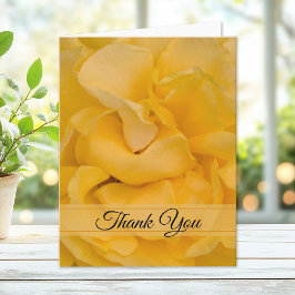 Yellow Rose Floral Vielen Dank Dankeskarte