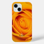 Yellow Rose flower Phone case (Rückseite)
