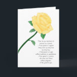 Yellow Rose Friend Geburtstagskarte Karte<br><div class="desc">Hübsche Freunde Geburtstagskarte mit einer gelben Rose,  das Symbol der Freundschaft. Diese Karte ist mit Ihrer personalisierten Nachricht anpassbar.</div>