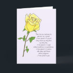 Yellow Rose Friend Geburtstagskarte Karte<br><div class="desc">Hübsche Freunde Geburtstagskarte mit einer gelben Rose,  das Symbol der Freundschaft. Diese Karte ist mit Ihrer personalisierten Nachricht anpassbar.</div>