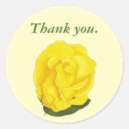 Yellow Rose Full Bloom Danke an Stickers
