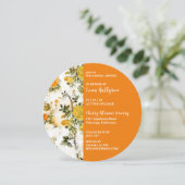 Yellow Rose Garden Bridal Dusche Einladung (Stehend Vorderseite)