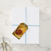 Yellow Rose Gift Tag Geschenkanhänger (Mit Garn)