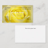 Yellow Rose - HAMbyWG Visitenkarte (Vorne/Hinten)
