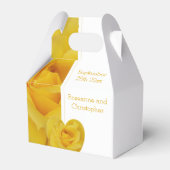 Yellow Rose Heart Design Wedding Geschenkschachtel (Vorderseite)