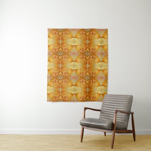 Yellow Rose Ikat Wandteppich (Beispiel)