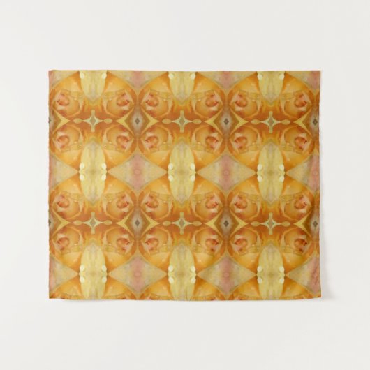 Yellow Rose Ikat Wandteppich (Vorderseite (Horizontal))