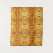 Yellow Rose Ikat Wandteppich (Vorderseite)