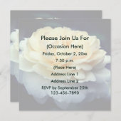 Yellow Rose In Bloom Personalized Floral  Einladung (Vorne/Hinten)