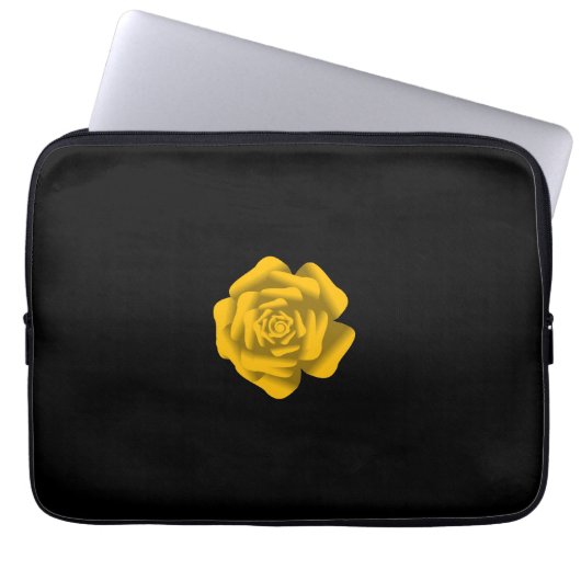 Yellow Rose Laptopschutzhülle (Vorderseite)