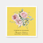 Yellow Rose Memorial Serviette (Vorderseite)