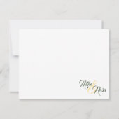 Yellow Rose of Texas - Gingham Staat Vielen Dank Mitteilungskarte (Rückseite)