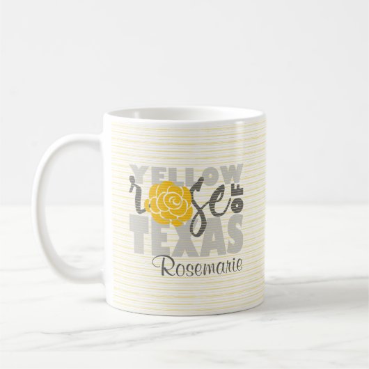 Yellow Rose of Texas Kaffeetasse (Links)