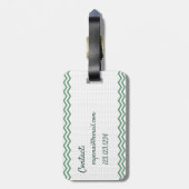 Yellow Rose of Texas - Single Rose Gepäckanhänger (Rückseite vertikal)