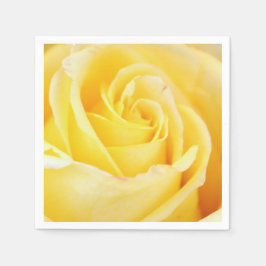 Yellow Rose Paper Napkins Serviette
