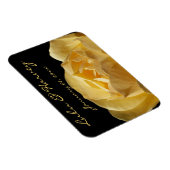 Yellow Rose Personal Wedding Magnet (Rechte Seite)