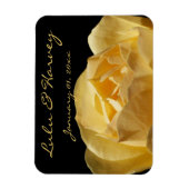Yellow Rose Personal Wedding Magnet (Vertikal)