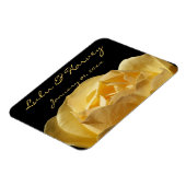 Yellow Rose Personal Wedding Magnet (Linke Seite)