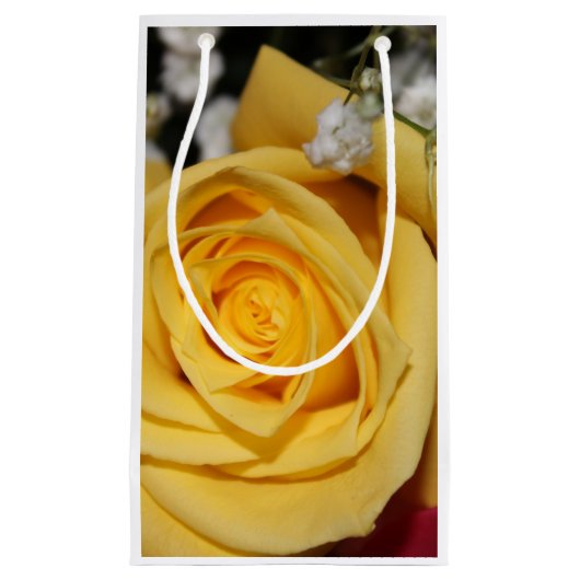 Yellow Rose Petals Geschenktasche Kleine Geschenktüte (Vorderseite)