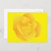 Yellow Rose Postkarte (Vorne/Hinten)