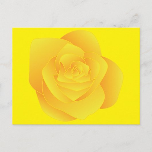 Yellow Rose Postkarte (Vorderseite)