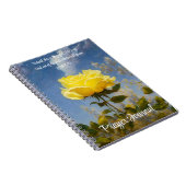 Yellow Rose Prayer Bible Verse Journal Notizblock (Rechte Seite)