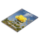 Yellow Rose Prayer Bible Verse Journal Notizblock (Linke Seite)