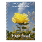 Yellow Rose Prayer Bible Verse Journal Notizblock (Vorderseite)