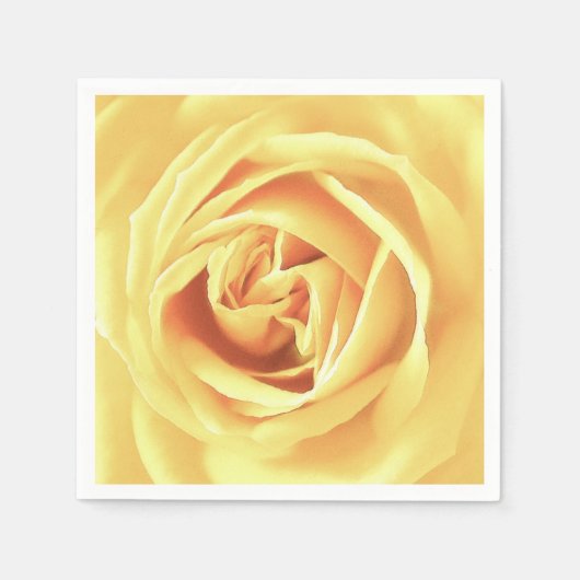 Yellow Rose Print Serviette (Vorderseite)