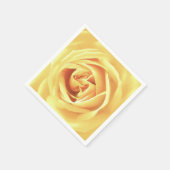 Yellow Rose Print Serviette (Ecke)