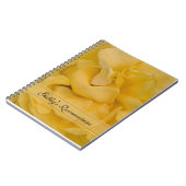 Yellow Rose Quinceañera Gästebuch Notizblock (Linke Seite)