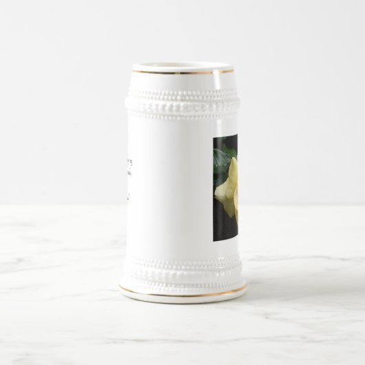 Yellow Rose Stein Bierglas (Mittel)