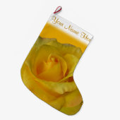 Yellow Rose Strumpf Rose Weihnachten Strumpf Custo Großer Weihnachtsstrumpf (Vorderansicht (hängend))
