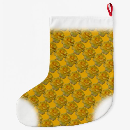 Yellow Rose Strumpf Rose Weihnachten Strumpf Custo Großer Weihnachtsstrumpf (Rückseite)