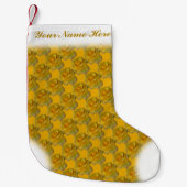 Yellow Rose Strumpf Rose Weihnachten Strumpf Custo Kleiner Weihnachtsstrumpf (Vorderseite)