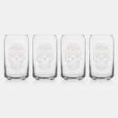 Yellow Rose Sugar Skull Dosenglas (Hinten)