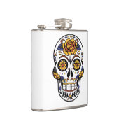 Yellow Rose Sugar Skull Flachmann (Rechts)