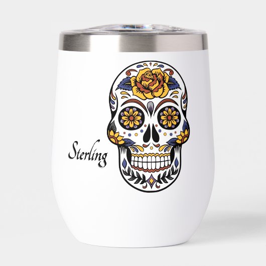 Yellow Rose Sugar Skull Persönlich (Vorderseite)