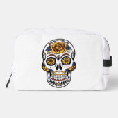 Yellow Rose Sugar Skull Persönlich Waschbeutel (Rückseite)