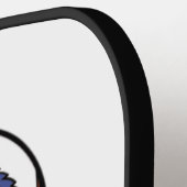 Yellow Rose Sugar Skull Persönlicher Name Pickleball Schläger (Linke Seite)