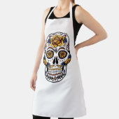 Yellow Rose Sugar Skull Schürze (InSitu)