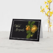 Yellow Rose Sympathy/Condolence Card Karte (Gelbe Blume)