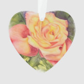 YELLOW ROSE VALENTINE ORNANATION ORNAMENT (Rückseite)