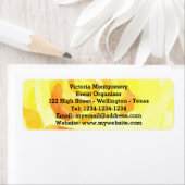 Yellow Rose Watercolor Labels (Insitu)