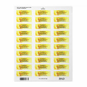 Yellow Rose Watercolor Labels (Vorne)