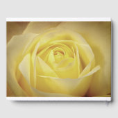 Yellow Rose Wedding Gästebuch (Rückseite)